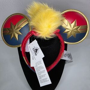 NWT Disney Marvel's Captain Marvel Ear Headband for Adults One Size Novelty